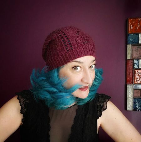 Knit with Attitude: Yarn Kit - Filigree Hat by Julie Knits in Paris