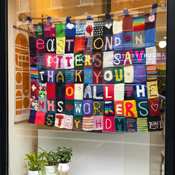 East London Knitters Say Thank You to all the NHS Workers